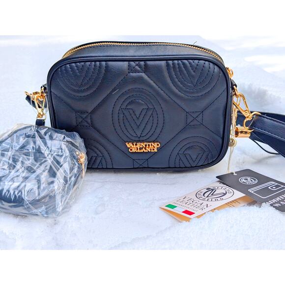 New Valentino Orlandi Vegan Leather Crossbody Bag & Wallet Set | NWT | MSRP $310 - Picture 7 of 12